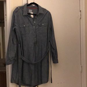 Denim Gap button up dress